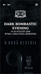 Mobile Screenshot of darkbombasticevening.com