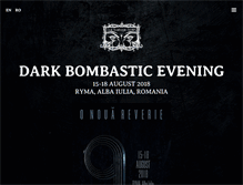 Tablet Screenshot of darkbombasticevening.com